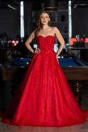 Long Red Haute Couture Dress ABU5459