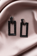 Black Earring UK925