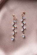 Gold-Rose Earring UK927