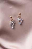 Gold-Rose Earring UK931