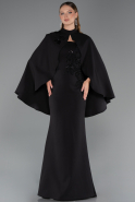 Long Black Mermaid Evening Gown ABU5485