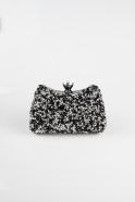 Black-Silver Stony Night Bag SH828