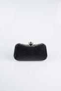 Black Patterned Night Bag SH855