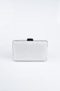 Silver Patterned Night Bag SH859