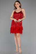 Red Short Invitation Dress ABK1629