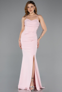 Long Powder Color Evening Dress ABU5506