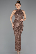 Copper Long Evening Dress ABK2474