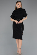 Midi Black Cocktail Dress ABK2494