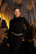 Midi Black Party Dress ABK2485
