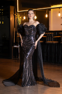 Long Black Evening Dress ABU5537