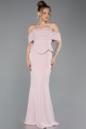 Long Powder Color Evening Dress ABU5559