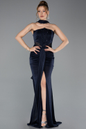 Long Navy Blue Evening Dress ABU5560