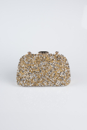 Gold Stony Evening Bag SH839
