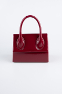 Burgundy Patent Leather Night Bag KC165