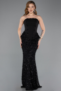 Long Black Dantelle Mermaid Prom Dress ABU5612