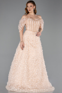 Long Powder Color Evening Dress ABU5611