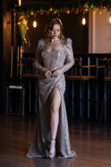 Long Mink Dantelle Evening Dress ABU5604