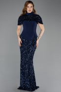 Long Navy Blue Evening Dress ABU5640