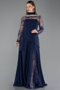 Long Navy Blue Evening Dress ABU5662