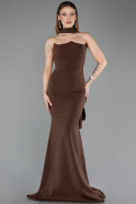 Long Brown Mermaid Evening Gown ABU5627