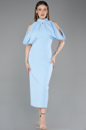 Midi Light Blue Party Dress ABK2517