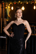 Long Black Evening Dress ABU5682