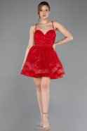 Short Red Party Dress ABK2435