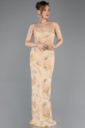 Long Gold Scaly Evening Dress ABU5713