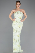 Long Mint Scaly Evening Dress ABU5713