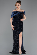 Long Navy Blue Evening Dress ABU5711