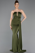Long Olive Drab Prom Gown ABU5746