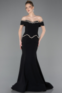 Long Black Mermaid Prom Dress ABU5755