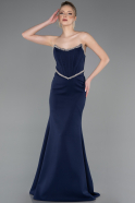 Navy Blue Long Evening Dress ABU5747