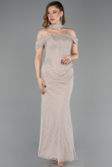 Long Mink Dantelle Evening Dress ABU6038