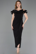 Midi Black Cocktail Dress ABK2545
