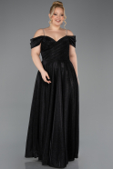 Long Black Oversized Evening Dress ABU5716