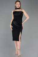 Midi Black Cocktail Dress ABK2559