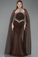 Long Brown Mermaid Prom Dress ABU5866
