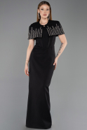 Long Black Evening Dress ABU5889