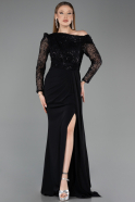 Long Black Evening Dress ABU5893