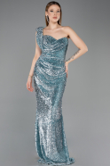 Long Mint Scaly Evening Dress ABU5894