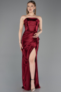 Burgundy Long Prom Gown ABU4944