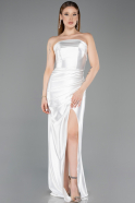 White Long Prom Gown ABU4944