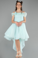 Front Short Back Long Mint Girl Dress ABO128
