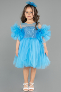 Short Blue Girl Dress ABK2572