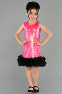 Short Fuchsia Girl Dress ABK2574