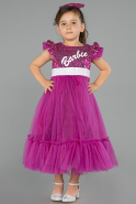 Long Fuchsia Girl Dress ABU4033