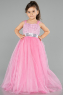 Long Pink Girl Dress ABU3566