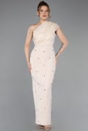 Beige Midi Cocktail Dress ABK2337