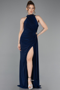 Long Navy Blue Prom Gown ABU5918